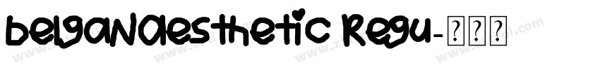 BelganAesthetic Regu字体转换